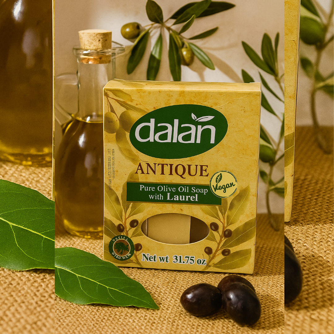 Dalan Antique Olive & Laurel Oil Soap – Box of 6 Natural Bars