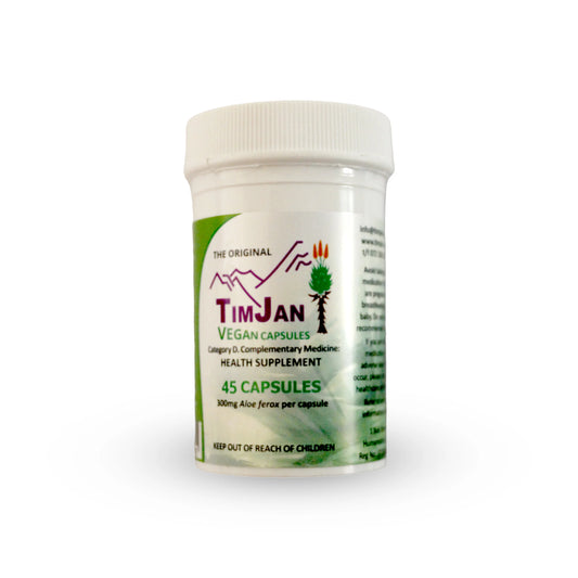 Nature's Gift: Timjan Aloe Ferox Vegan Capsules 300mg Your Natural Path to Wellness