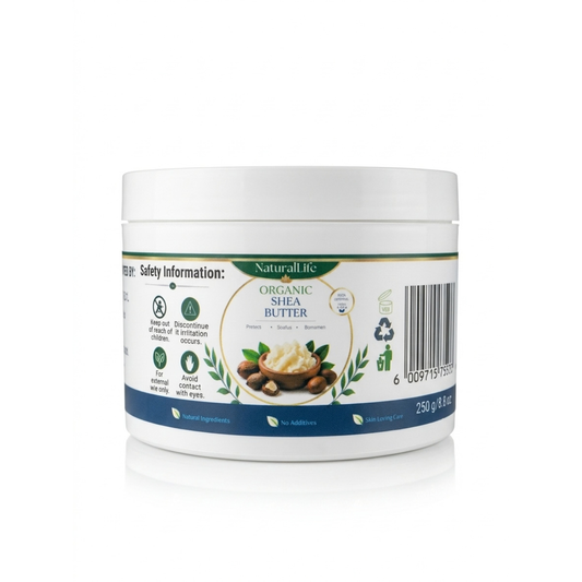 NaturalLife Organic Shea Butter - Smooth, Moisturising Butter