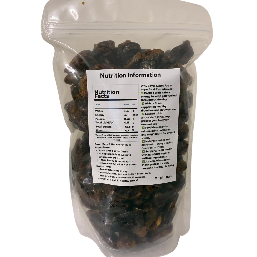 Natural Stuff Seedles Sayer Dates Soft Juicy & Rich in Natural Goodness 1kg