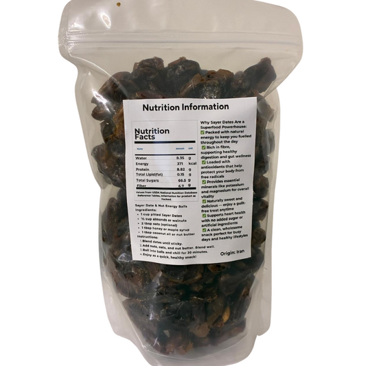 Natural Stuff Seedles Sayer Dates Soft Juicy & Rich in Natural Goodness 1kg