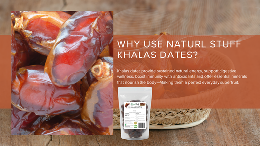 Natural Stuff Khalas Dates 1kg - Soft, Sweet & Full of Natural Energy