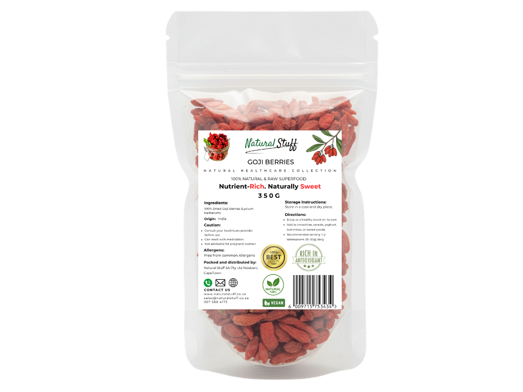 Natural Stuff Premium Dried Goji Berries -Naturally Sweet & Nutrient-Dense