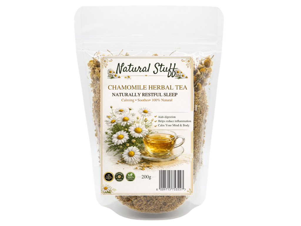 Natural Stuff Chamomile Herbal Tea - Calming, Soothing and restful sleep