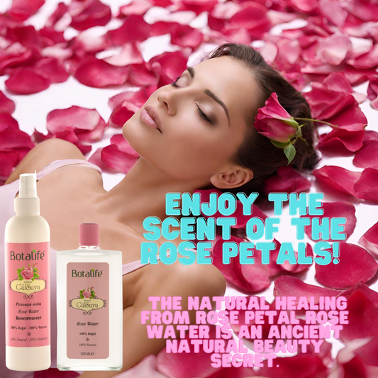 Botalife Natural Rose Water (200ml Glass Bottle)