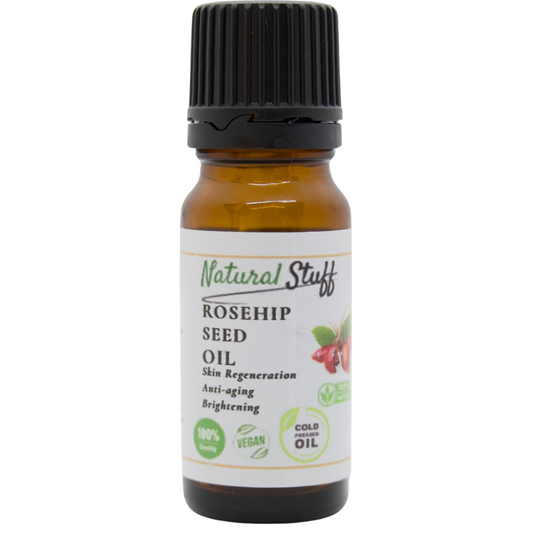 Natural Stuff Rosehip Seed Oil 100% Pure Cold Pressed for Face & Anti-Aging 10ml