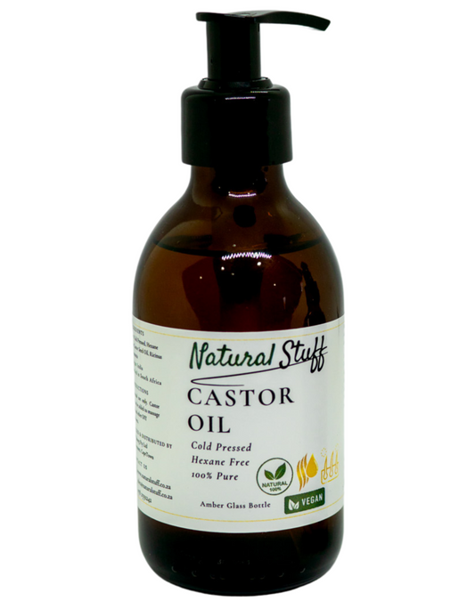 Natural Stuff Premium Castor Oil Cold-pressed Hexane Free 200ml