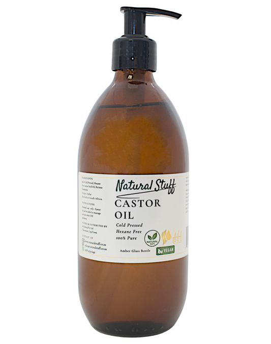 Natural Stuff Premium Castor Oil Cold-pressed Hexane Free 500ml