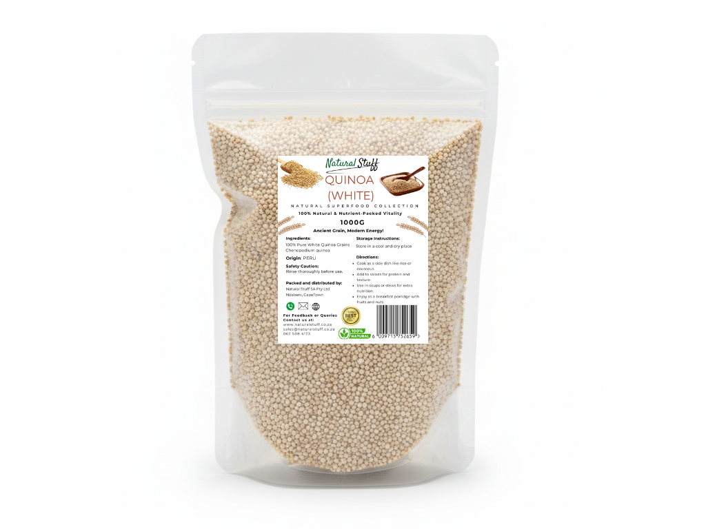 Natural Stuff Premium White Quinoa - High Protein Superfood Grain