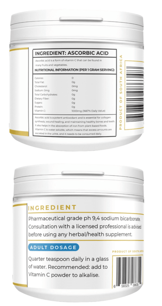 alkaline powder and vitamin c for Repair Damage of Stress, Rejuvenate Adrenal, Balance Body PH, Enhance the Immune System.