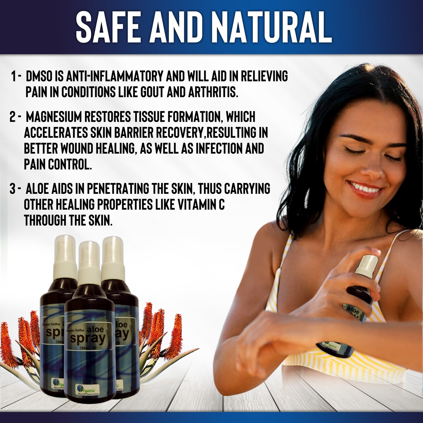 Organic Gotha aloe spray