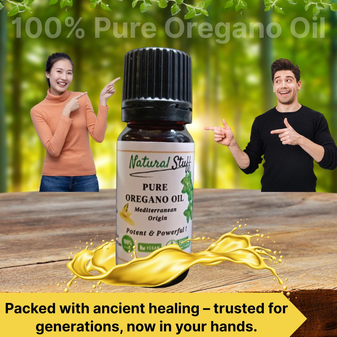 Natural Stuff Pure Premium Oregano Oil Nature's Most Powerful Antibiotic - 10 ml