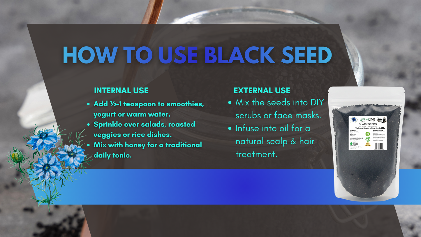 Natural Stuff Premium Quality Black Cumin Seeds 100% Natural 150g