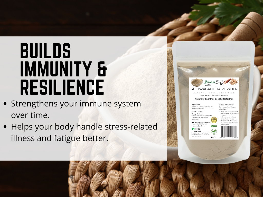 Natural Stuff Ashwagandha Powder Revive Your Energy, Ease Your Mind
