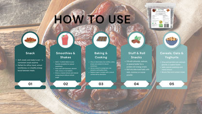 Instructions on how to use a food product with images and text overlay.