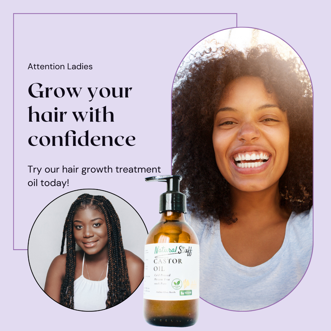 Natural Stuff Premium Castor Oil Cold-pressed Hexane Free 200ml