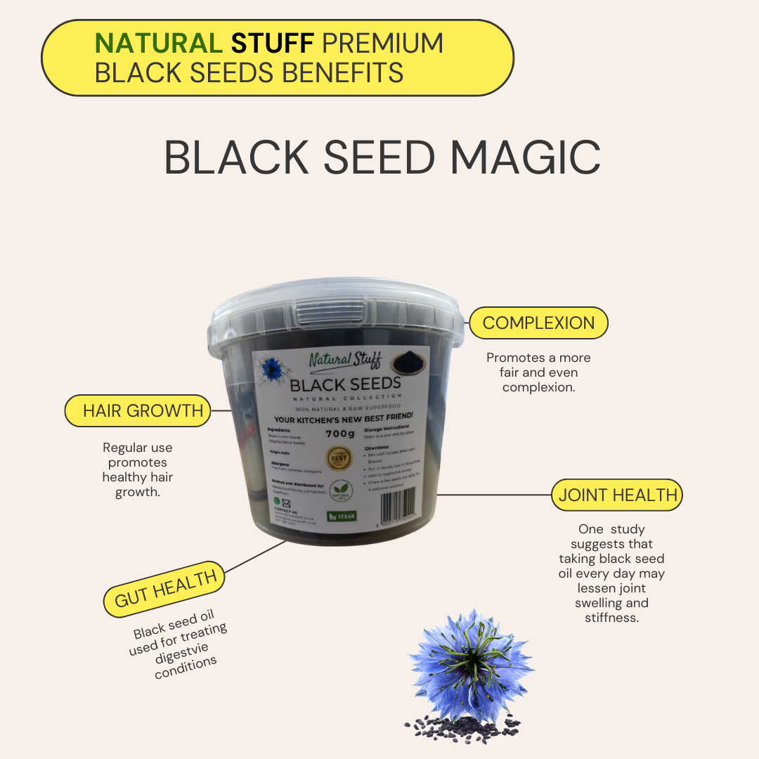 Natural Stuff Premium Quality Black Cumin Seeds 100% Natural 700g