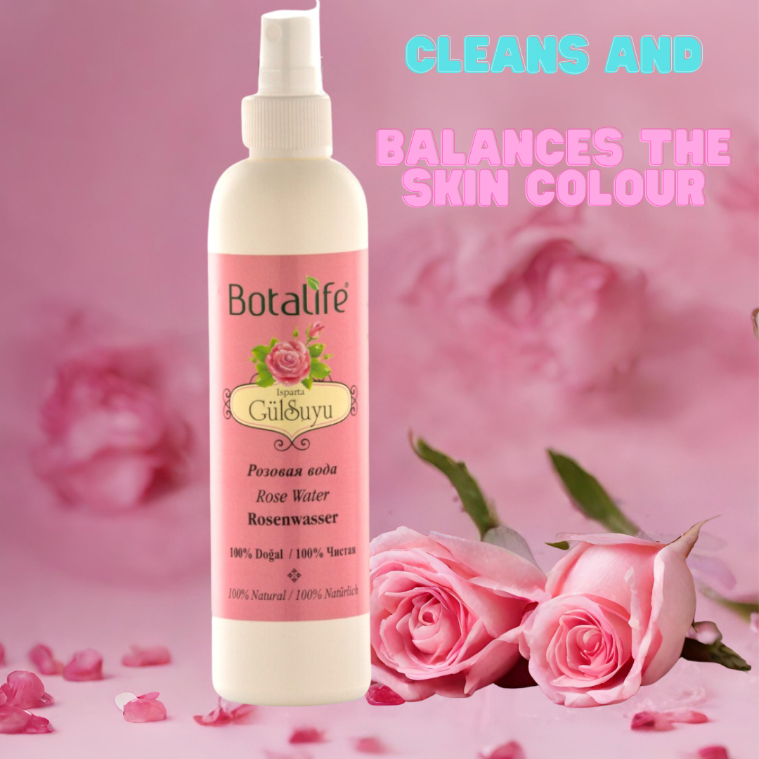 Botalife Natural Rose Water (200ml Glass Bottle)