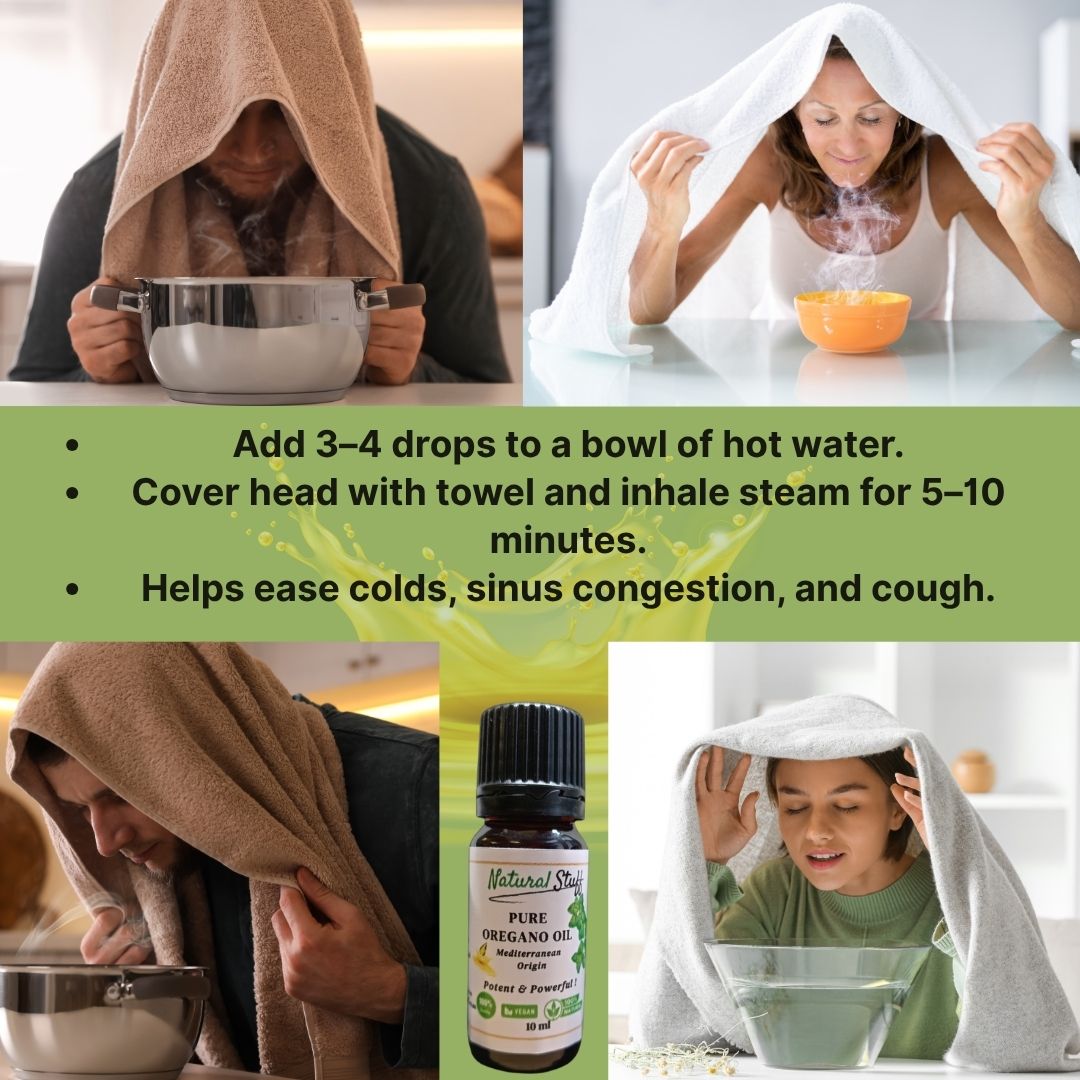 Natural Stuff Pure Premium Oregano Oil Nature's Most Powerful Antibiotic - 10 ml