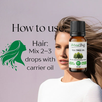 Natural Stuff 100% Pure Tea Tree Essential Oil 10ml – Antimicrobial