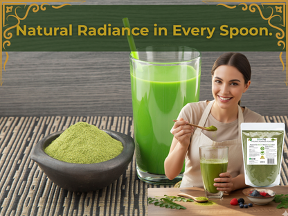 Natural Stuff Organic Moringa Powder - Vitality & Wellness Support Jar
