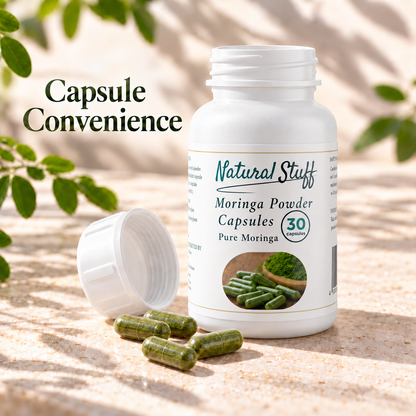 Natural Stuff Moringa Powder Capsules 400mg – Pure Moringa Leaf