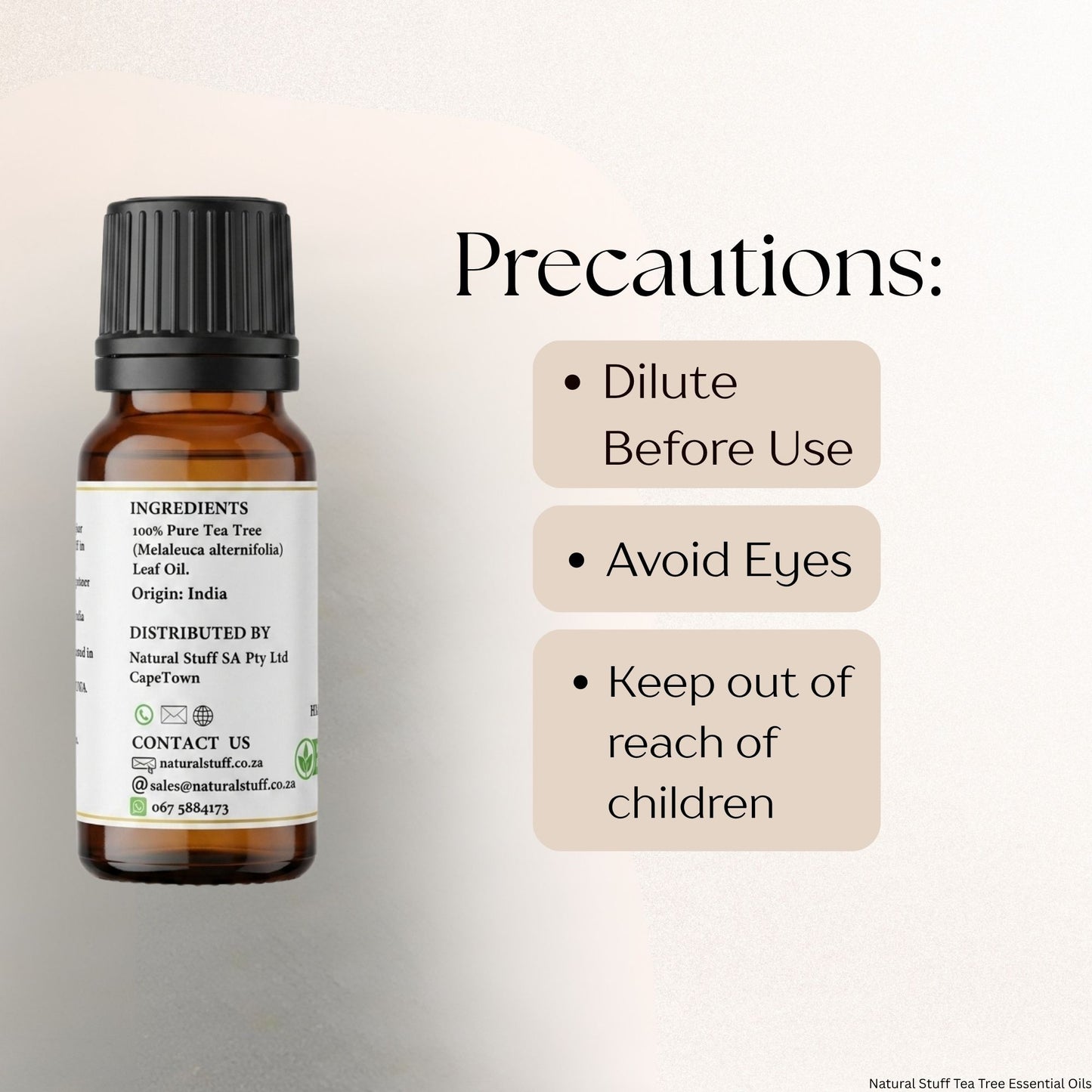 Natural Stuff 100% Pure Tea Tree Essential Oil 10ml – Antimicrobial