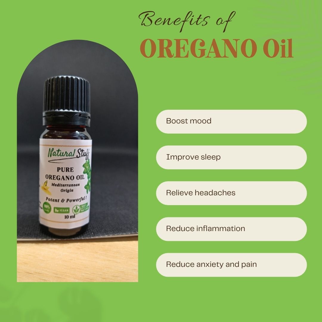 Natural Stuff Pure Premium Oregano Oil Nature's Most Powerful Antibiotic - 10 ml