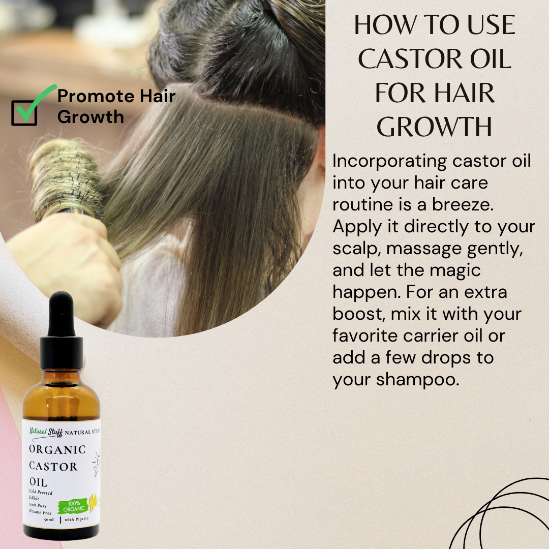 Natural Stuff Organic Castor Oil for Hair & Skin