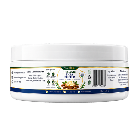 NaturalLife Organic Shea Butter - Smooth, Moisturising Butter