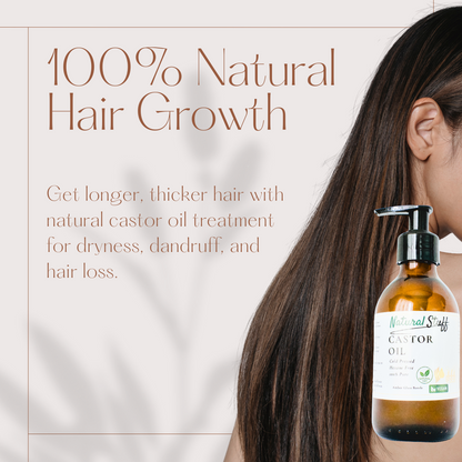 Natural Stuff Premium Castor Oil Cold-pressed Hexane Free 200ml