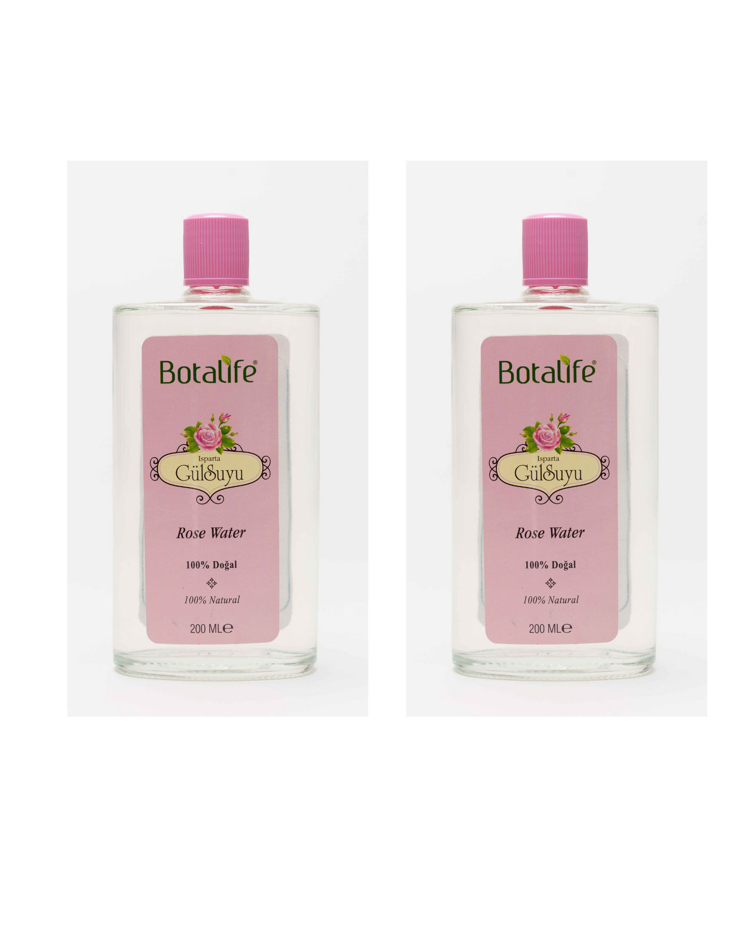 Botalife Natural Rose Water (200ml Glass Bottle)