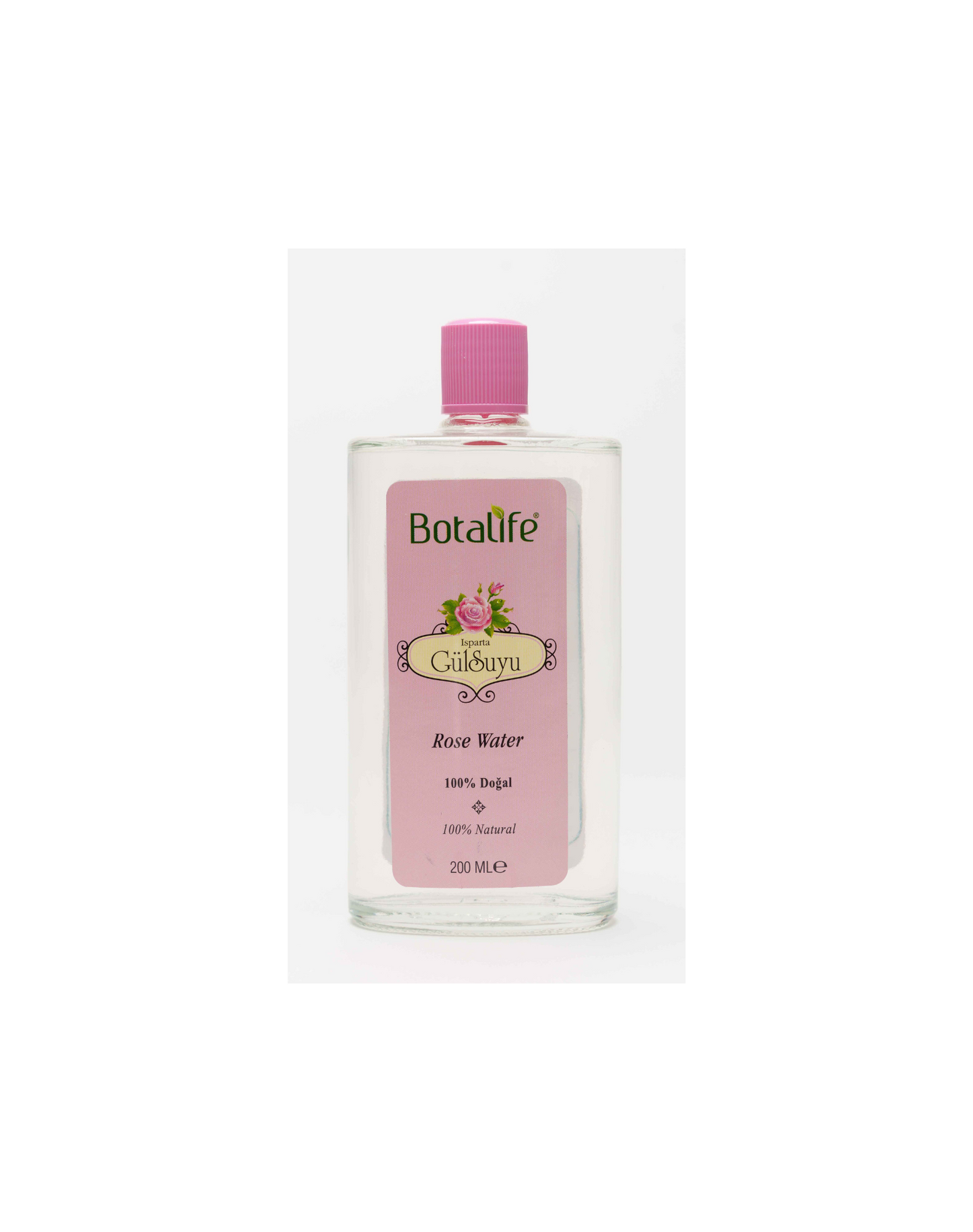 Botalife Natural Rose Water (200ml Glass Bottle)