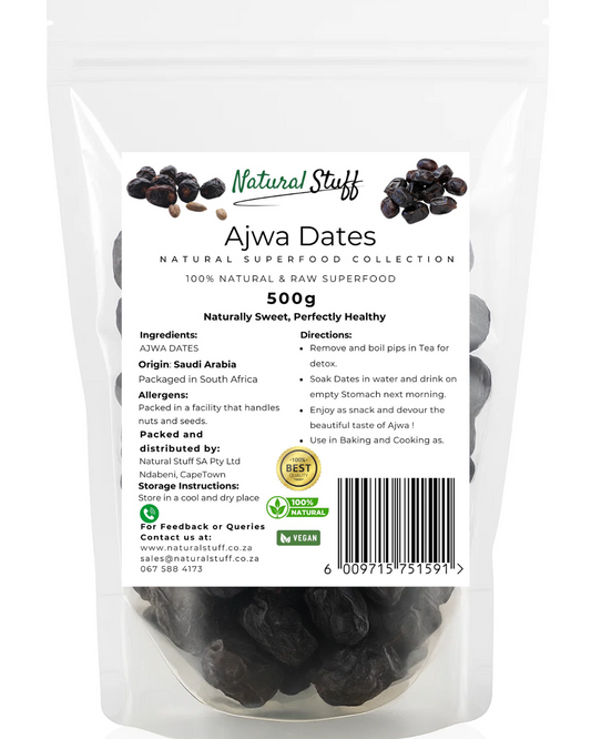 Natural Stuff Ajwa Dates - Tasty, Pure & Full of Natural Benefits 1kg