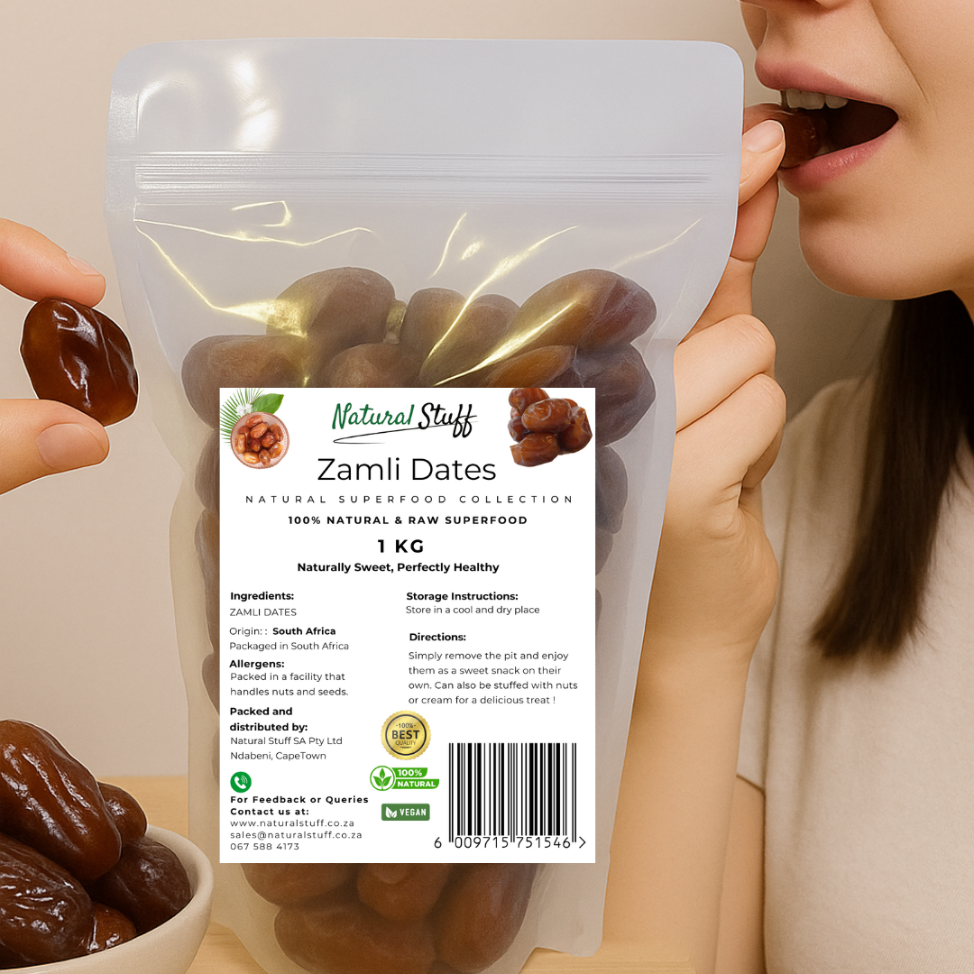 Natural Stuff Zamli Dates - Deliciously Soft & Full of Natural Goodness 1kg