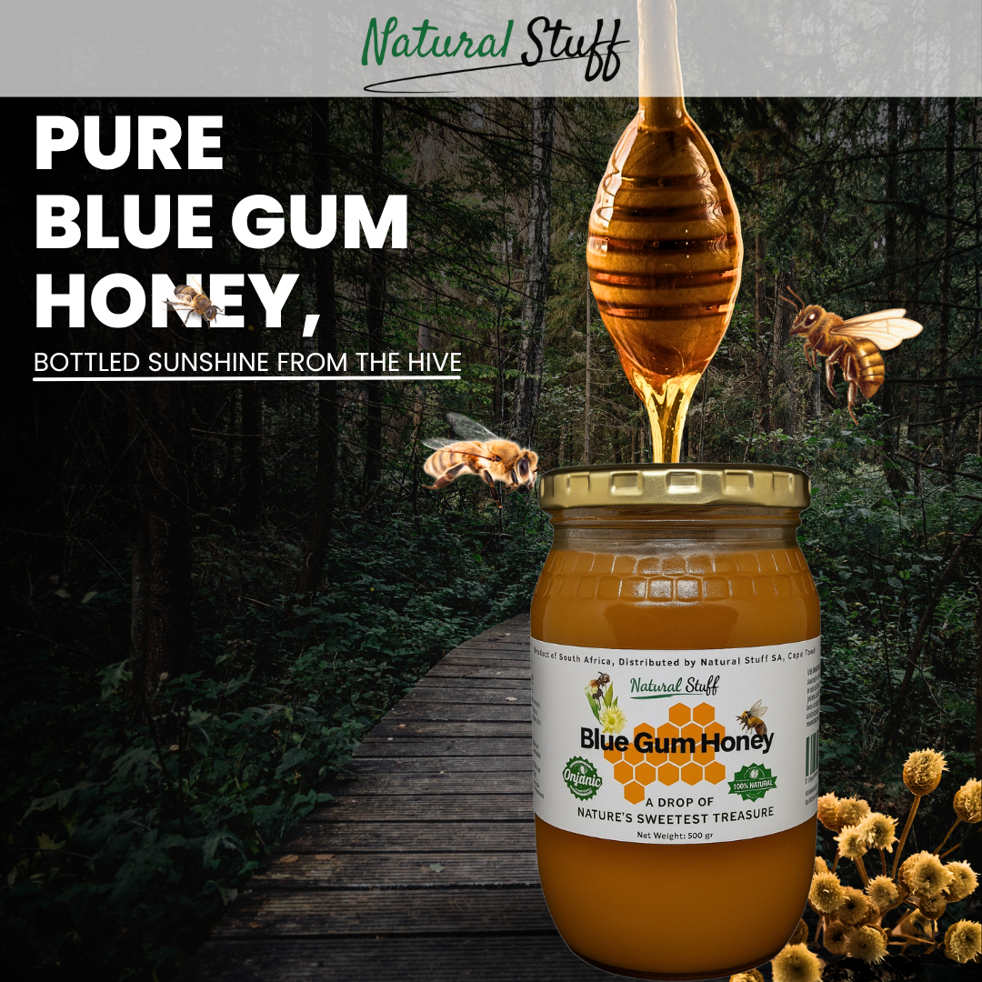 Natural Stuff Premium Blue Gum Honey - 100% Pure Western Cape Honey 500g