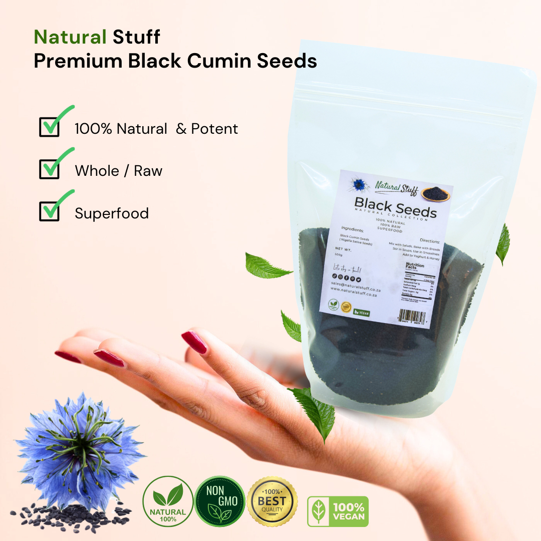 Natural Stuff Premium Quality Black Cumin Seeds 100% Natural 500g