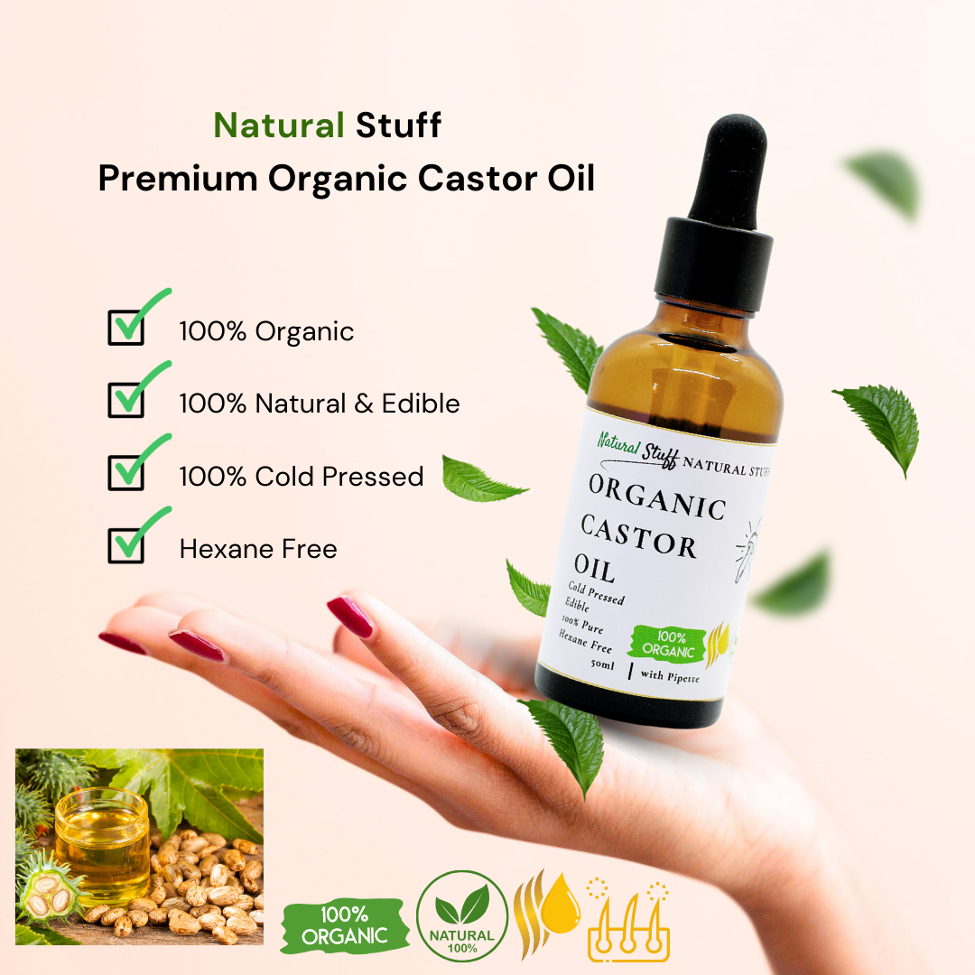 Natural Stuff Organic Castor Oil for Hair & Skin