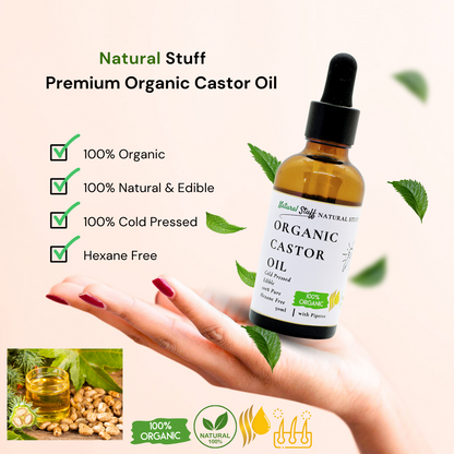 Natural Stuff Organic Castor Oil for Hair & Skin
