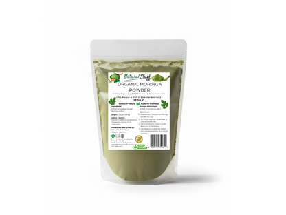 Natural Stuff Organic Moringa Powder - Energy, Vitality & Wellness Support