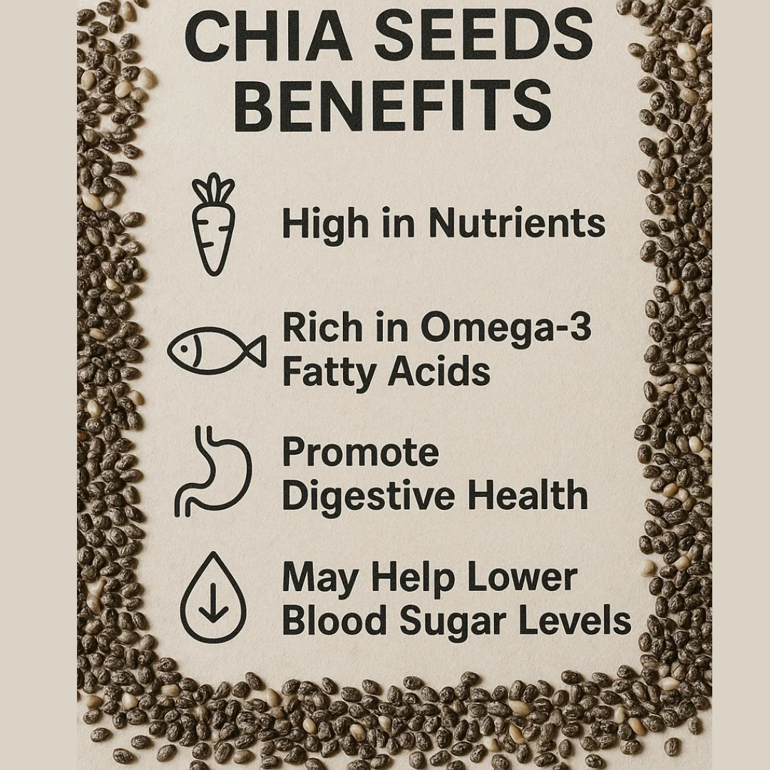 Natural Stuff 100% Pure Chia Seeds - Superfood for Everyday Health