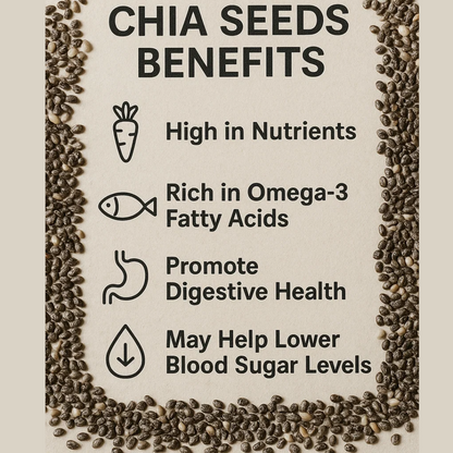 Natural Stuff 100% Pure Chia Seeds - Superfood for Everyday Health