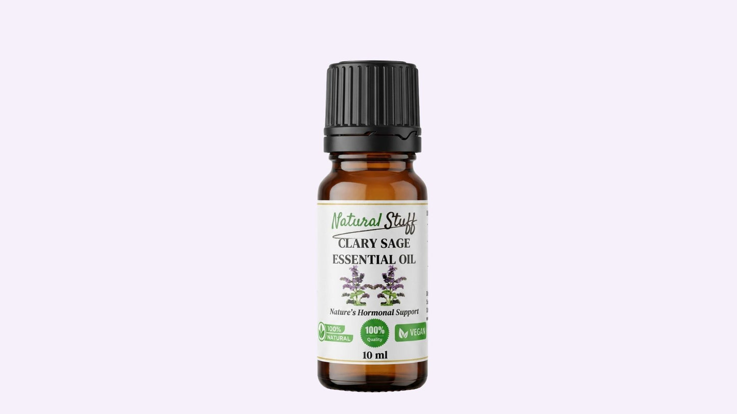 Natural Stuff Pure Clary Sage Essential Oil – Natural & Undiluted - 10ml