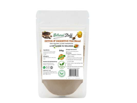 Natural Stuff DETOX & DIGESTIVE TEA Blend 50g