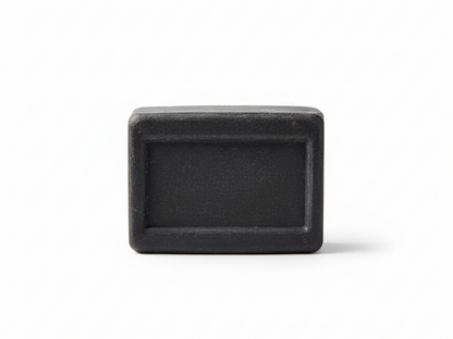 Rectangular black object on a white background