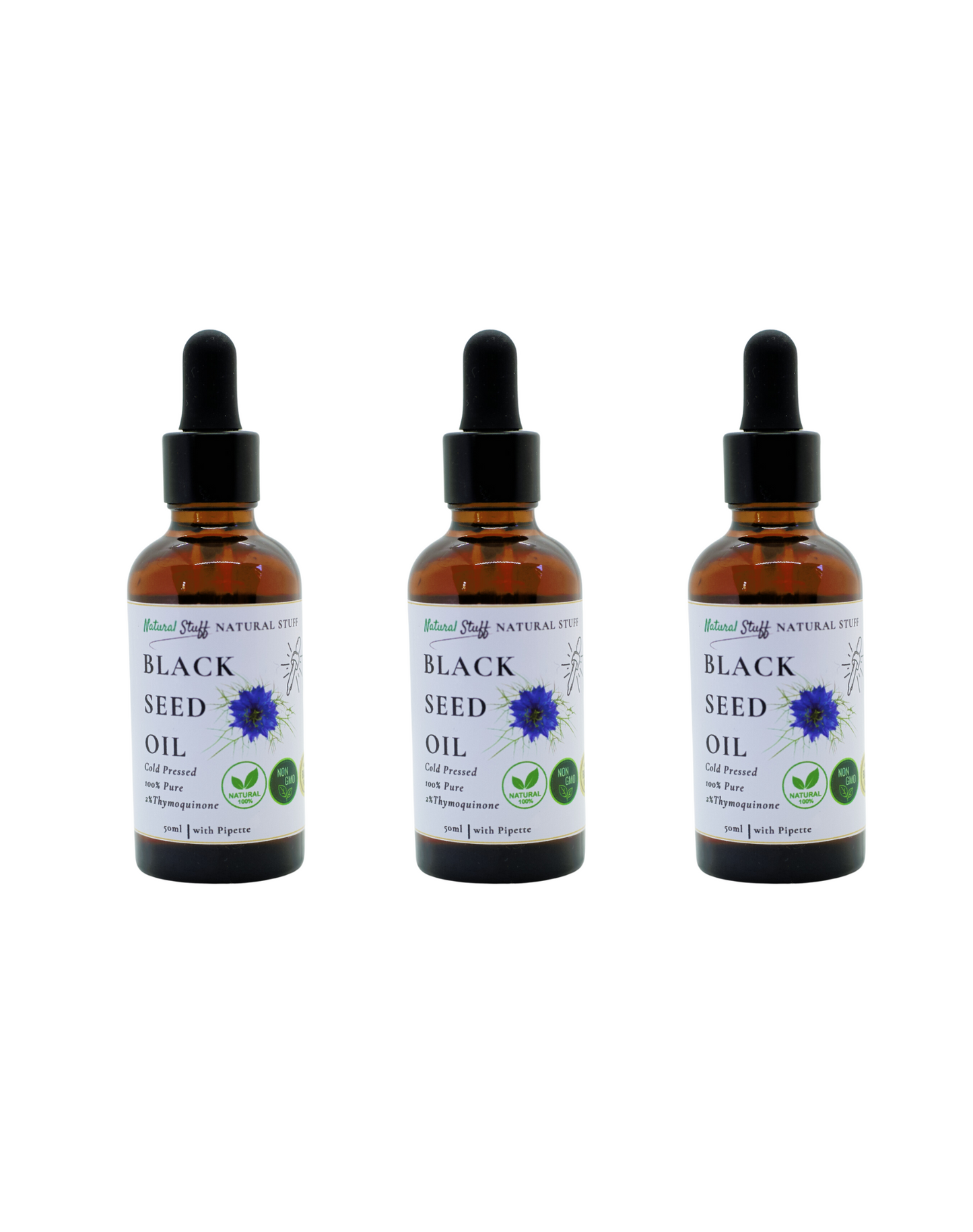 Natural Stuff Premium Black Seed Oil, 100% Natural, The Universal Remedy 50ml