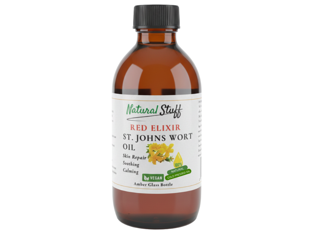 Natural Stuff Red Elixir St John's Wort Oil Skin Healing & Cell Generating