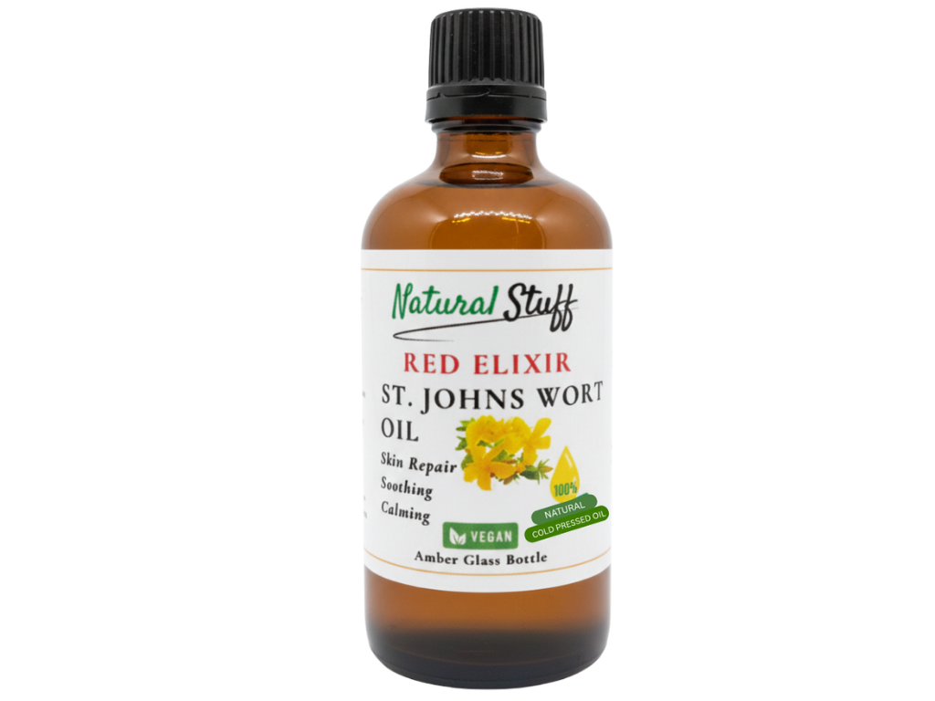 Natural Stuff Red Elixir St John's Wort Oil Skin Healing & Cell Generating