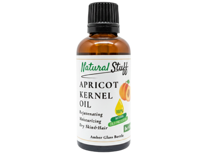 Natural Stuff 100% Pure Cold-Pressed Apricot Kernel Oil to Revitalize Skin