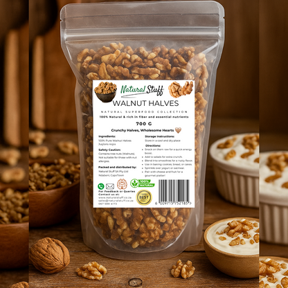 Natural Stuff Walnut Halves - Fresh, Crunchy & Nutritious